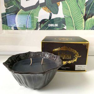 Bijou Tabac Noir Scented Luxury Candle QSQUARED NY